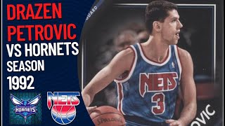 Dražen Petrović VS Charlotte Hornets  1992 [upl. by Kondon]