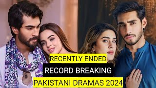 Top 8 Recently Ended Record Breaking Pakistani Dramas 2024 [upl. by Korns]