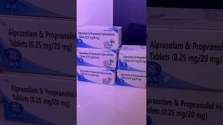 Alprazolam and propranolol hydrochloride 02520mg tablet [upl. by Earahc]