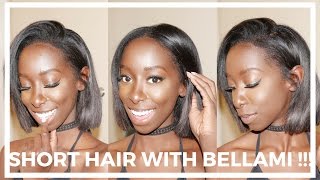 SHORT HAIR STYLE Using  BELLAMI HAIR EXTENSIONS [upl. by Inava]