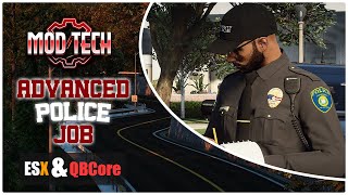 FiveM  Advanced Police Job ESX  QBCORE [upl. by Llenrup352]