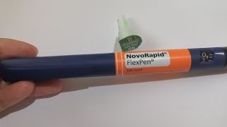 How To Use NovoRapid Flexpen 3ml with 4mm needle Type 1 Diabetic  INSULIN [upl. by Lew]