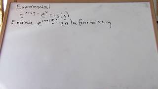 Calcular una exponencial compleja Video 2 clase 11 [upl. by Louanna]