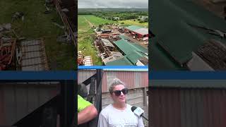 Family predicts itll take 5 years to rebuild the farm after tornado [upl. by Oinota411]