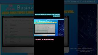 HowTo attach Multiple Links Notes amp Documents in Business Central [upl. by Ninnahc]