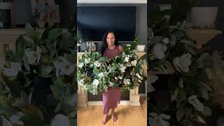 DIY Mixed Greenery and Magnolia Wreath [upl. by Anabelle]