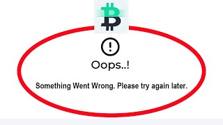 Fix Bitcoin Defi Wallet Oops Something Went Wrong Error in Android amp Ios  Please Try Again Later [upl. by Cynth]