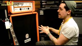 Orange  8x10 Bass Cabinet Demo at GAK featuring the AD200B Bass Head [upl. by Dionisio]