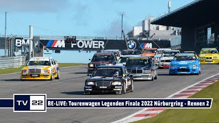 MOTOR TV22 RELIVE Tourenwagen Legenden Finale 2022 Rennen 2 Nürburgring  ADAC Racing Weekend [upl. by Bela]