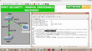 Port Security Manual Errdisable recovery  CCNP RampS Level by Network Bulls [upl. by Immac]