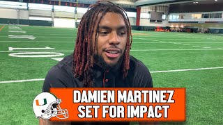 Damien Martinez on Picking Miami Training with Jonathan Taylor amp Studying the ACC  Media Day [upl. by Nickolas276]