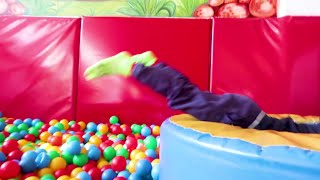 Indoor Playground Ball Pit Pool and Slides  Fun for Kids [upl. by Hughes]