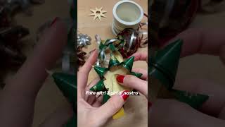 Coccarda semplice per pacco regalo  Gift wrapping idea [upl. by Ahsenroc]