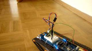 Arduino robot with IR Ranger Sensor by Björn Karpenstein [upl. by Noskcire]