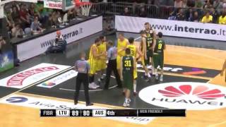 Matthew Dellavedova vs Domantas Sabonis scuffle [upl. by Koehler]