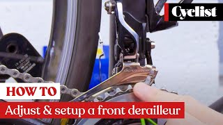 How to adjust and setup a front derailleur Pro tips and step by step guide [upl. by Danyluk]