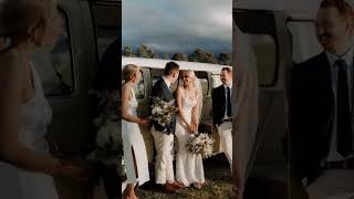 Classic Vintage Kombi Van for Tess amp Rileys Wedding Car Perfect Country Winery Wedding Aesthetic [upl. by Nyladam]