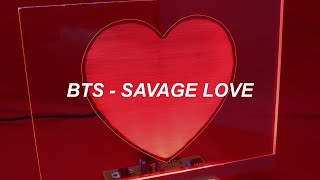 BTS 방탄소년단 Savage Love Laxed – Siren Beat Easy Lyrics [upl. by Maria]