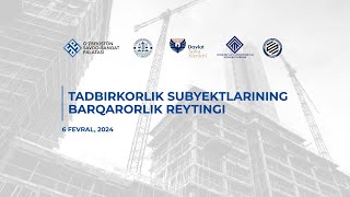 Tadbirkorlik subyektlarining barqarorlik reytingi  Qurilish sohasi [upl. by Guido]