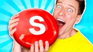 Sourest Giant Candy Challenge DIY Worlds Biggest Skittles Learn How To Prank Sour vs Edible Food [upl. by Sander997]