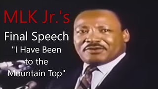 MLK Jr s Final Speech [upl. by Nidorf]