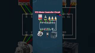 VFD Motor Controller Wiring vfd electrician electricalwork [upl. by Kaenel]