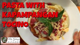 PASTA with KAPAMPANGAN TOCINO Mrs Galangs Kitchen S2 Ep4 [upl. by Urquhart]