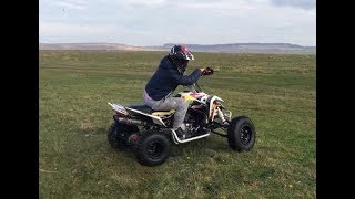 Suzuki LTR 450 First Ride New Quad 450r Quad Rider [upl. by Eiral]