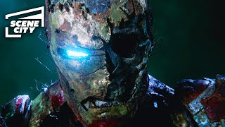 SpiderMan Far From Home Mysterio Illusion  Zombie Iron Man Scene HOLLAND GYLLENHAAL [upl. by Jaquenette]