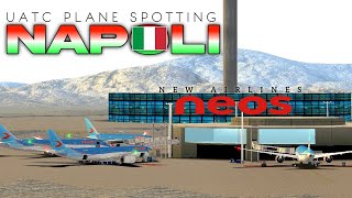 New Airlines 🇮🇹 Neos Airlines B787737 A330 321  Plane Spotting Napoli  The Uatc Mod Version [upl. by Jacquenetta180]