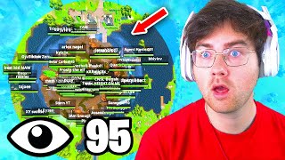 I Got 100 Players To Land At Loot Lake in OG Fortnite Most Insane Tournament [upl. by Atteoj]