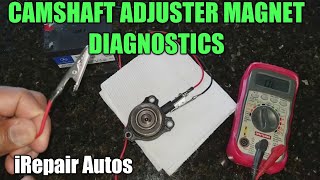 Mercedes Camshaft Adjuster Magnet Diagnostics DIY [upl. by Buzzell]