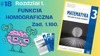 📒 18 ZZ Pazdro kl 3 rozsz Zad 1160 Wyznacz wartości parametru funkcja jest homograficzna [upl. by Ainevuol435]