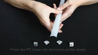 Led Corner Aluminum Profile For Cabinet 45 90 Degree Angle Light [upl. by Fidel]