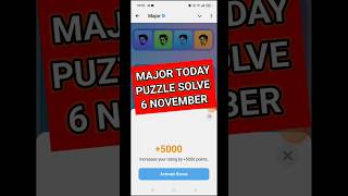 MAJOR TODAYPUZZLE SOLVE 6 NOVEMBER major majorpuzzle majorette [upl. by Bernadine]