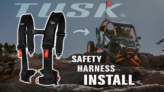 How To Install Tusk 4 Point 3 Inch H Style Safety Harness [upl. by Octavla926]