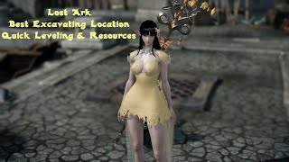 Lost Ark  Best Excavating Location Quick Leveling amp Resources [upl. by Laurance301]