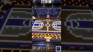 Minecraft I built the worlds biggest basketball stadium😱 shorts [upl. by Eatnuahs]