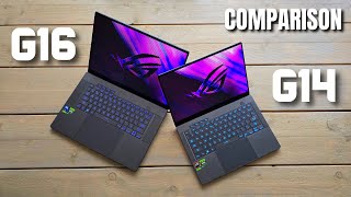 Asus ROG Zephyrus G14 vs G16 2024 COMPARISON InDepth Review [upl. by Eelanna]