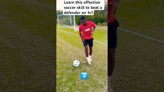 Learn this effective soccer skill to beat defenders on 1v1 soccer skills shorts [upl. by Kragh373]