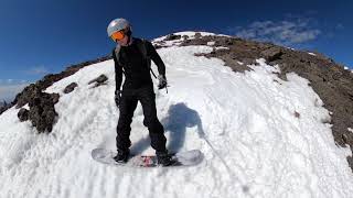 Snowboarding past Rustlers  front side of AZ Snowbowl [upl. by Evannia470]