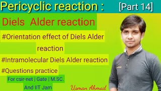 Orientation effect in Diels Alder reactionRegioselectivityIntramolecular Diels Alder re Part 14 [upl. by Niven]