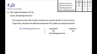 F2O Lewis Structure  Molecular Geometry [upl. by Erej196]