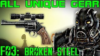 Fallout 3 Broken Steel  Unique Armor amp Weapons Guide DLC [upl. by Nina]