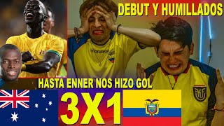 MAL COMIENZO REACCIÓN DE ECUATORIANOS A AUSTRALIA VS ECUADOR 31 DEBUT DE FELIX SANCHEZ [upl. by Nnaik]