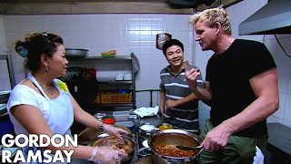 Gordon Ramsay Prepares Duck In A Secret Sweet amp Sour Sauce  Gordons Great Escape [upl. by Enifesoj]