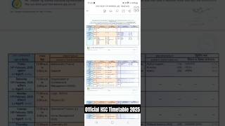 HSC BOARD EXAM TIMETABLE  MAHARASHTRA BOARDshorts explorepage subscribe ytshorts trending hsc [upl. by Verada]
