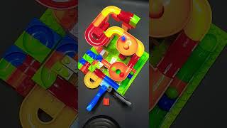 SATISFYING MARBLE RUN SPIRAL FALL DOWN 143 satisfyingvideo satisfying marblerun marblerunspiral [upl. by Hairahcaz74]