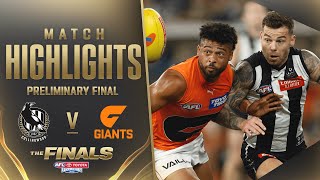 Collingwood v GWS Giants Highlights  Preliminary Final 2023  AFL [upl. by Ellenig]