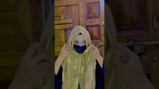 Beautiful Bridal hijab tutorialshortvideoyoutubeshortsshortsshortytshortshijabtutorialhijab [upl. by Snehpets640]